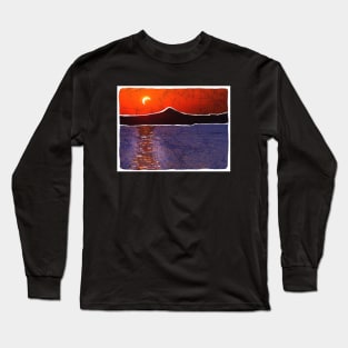 Solar Eclipse 2024 Celestial Event US Long Sleeve T-Shirt